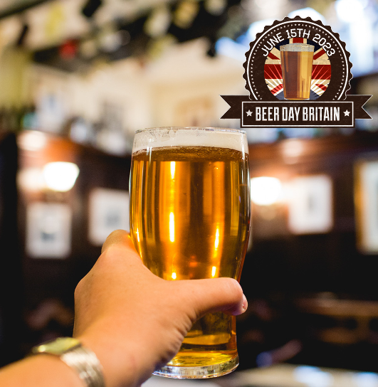 BeerDayBritain's tweet photo. I shall be acting out this image later today as I join the National Cheers To Beer at 7pm.  The fabulous photo is by @lucyphoto and the beer is a collaboration from a few years ago between @yeastieboys  and Fullers  #CheersToBeer https://t.co/wfCN0MAZfP