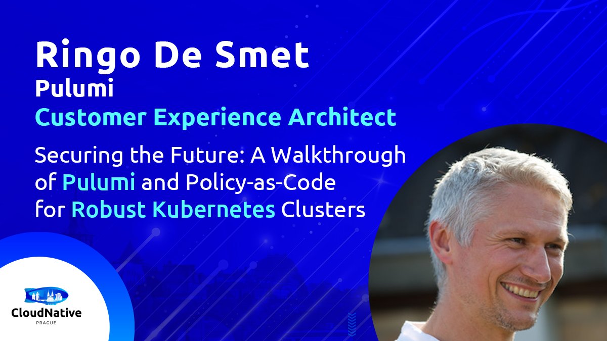 🎉 @ringods is going to speak at #CloudNativePrague meetup #3 about orchestrating #Kubernetes cluster and managing #OPA via #Pulumi. 

📅 June 19 17:30 CEST

📍@lmc_eu Prague office / online stream

🗃 Registration -> community.cncf.io/events/details…