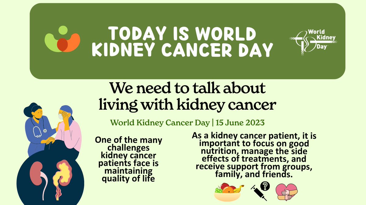 worldkidneyday's tweet photo. #KidneyCancer develops when healthy cells in your kidneys grow out of control and form a lump. As with all cancers, early detection is key for successful treatment. #WorldKidneyDay #WorldKidneyCancerDay @IKCCorg https://t.co/FELJdVV8ge