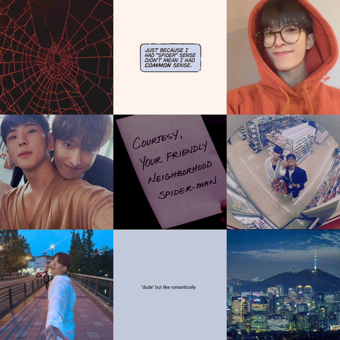 a tangled web
🕸️ seoksoon / #겸권
🕸️ e / 4.2k words
🕸️ ao3.org/works/47776942
🕸️ for <a href="/ss_fireball/">☄️ seoksoon fic fest</a>!!!!! 

ft. spidey!seok, silly fwb seoksoon, the power rangers???? (sort of) &amp; hurt/comfort bc what is life without a "you're so stupid" while gently tending to your injured bro