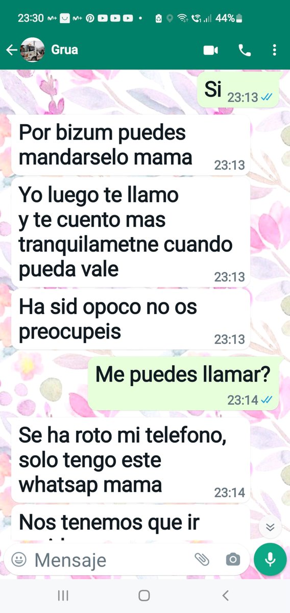 Ayer intentaron estafar a mis padres con un mensaje de texto que decía que había tenido un accidente de coche y les pedían dinero para pagar la grúa. Pongo las capturas de pantalla que tengo en el hilo por si a alguien le pasa lo mismo. Gentuza. Buen susto se llevaron mis padres.