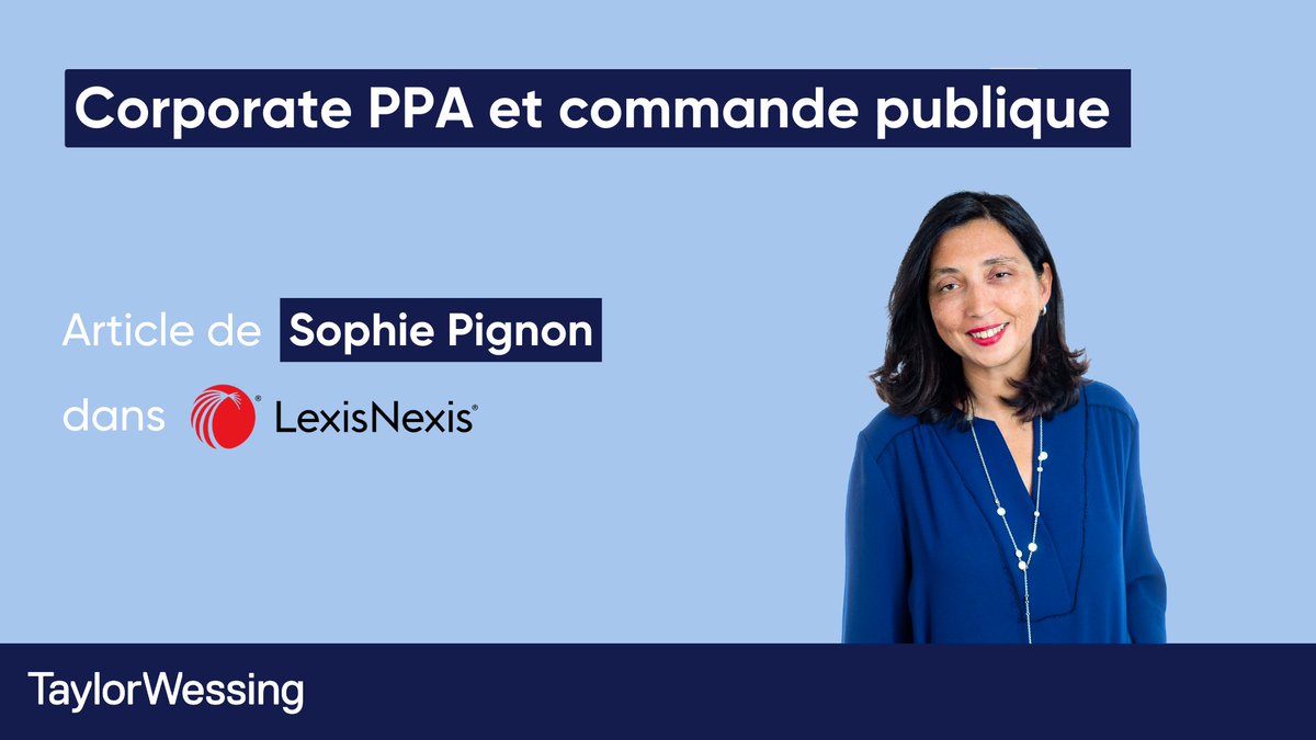 Sophie Pignon analyse dans la Semaine juridique Entreprise et Affaires, le cadre des contrats de vente directe d'énergie (Corporate PPA) et la portée de leur développement depuis la promulgation de la loi EnR du 10 mars 2023;
lnkd.in/ev2Nu48s
#marchepublic #energie