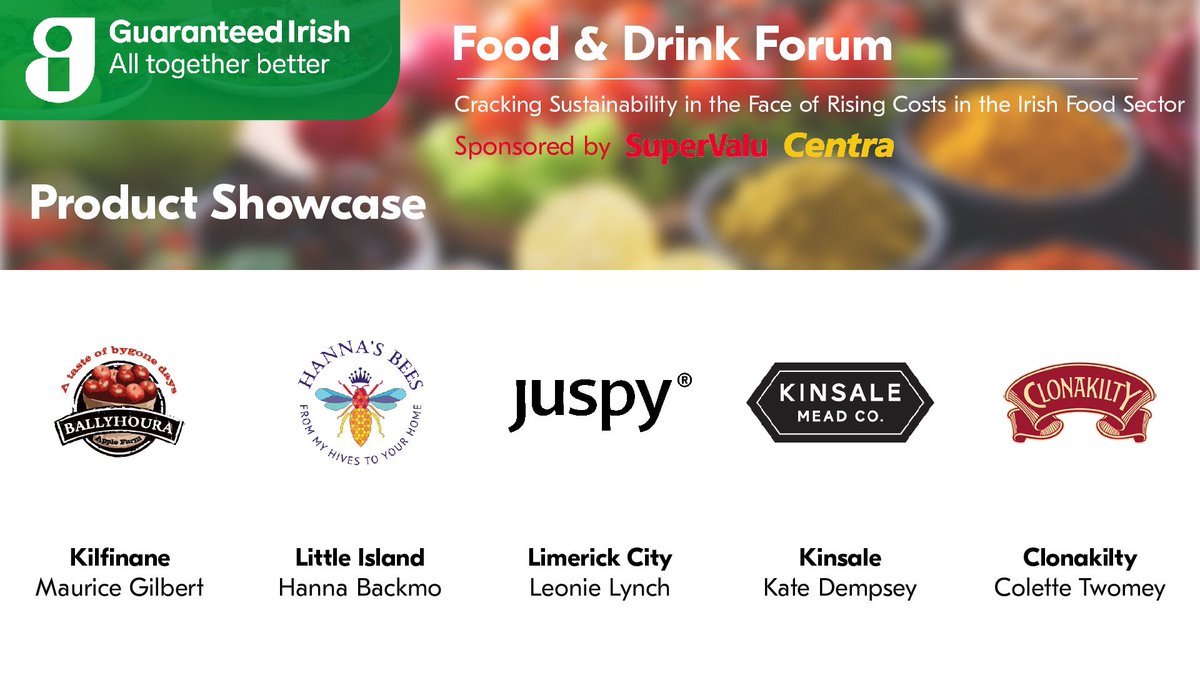 We’re at the @guaranteed_irl food and drink forum this morning sponsored by @SuperValuIRL. Looking forward to hearing a fantastic panel of Cork producers on their thoughts within the Irish Food sector today #GIEvents #GuaranteedIrish #Supportlocal #Foodanddrinkmonth