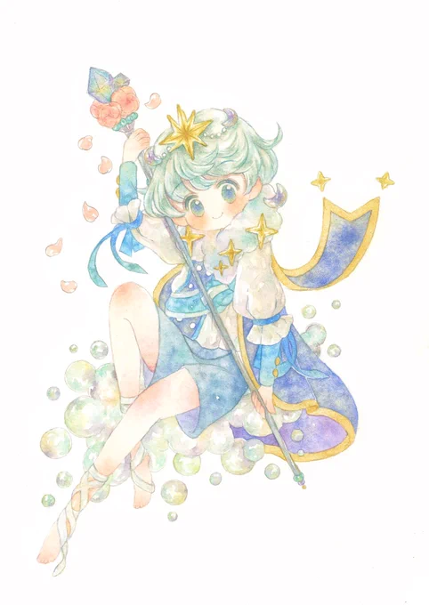 青系を使った作品を集めてみました。 ジメっぽい毎日が涼やかになりますように、、、   #梅雨の創作クラスタフォロー祭り #絵描きさんと仲良くなりたい #アナログ絵 #illustrations