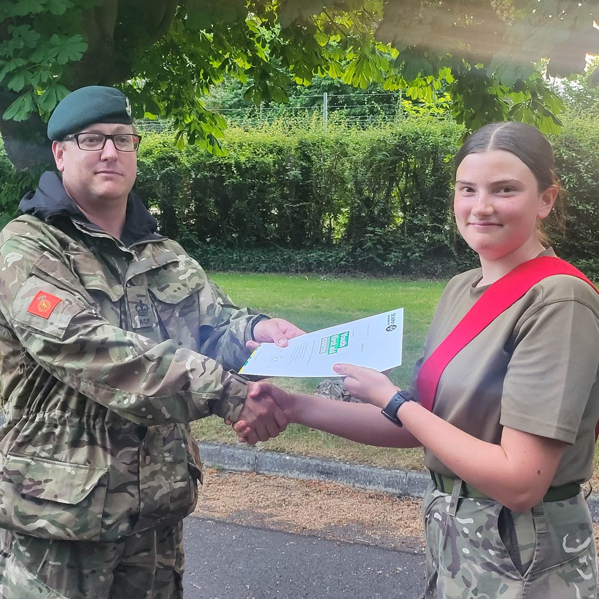 Corsham Cadets working hard and achieving! St Johns Ambulance Youth First Aid Certificates handed out tonight by DC SMI Rice.
@CorshamDetACF @Juno_WiltsACF @WiltsACF