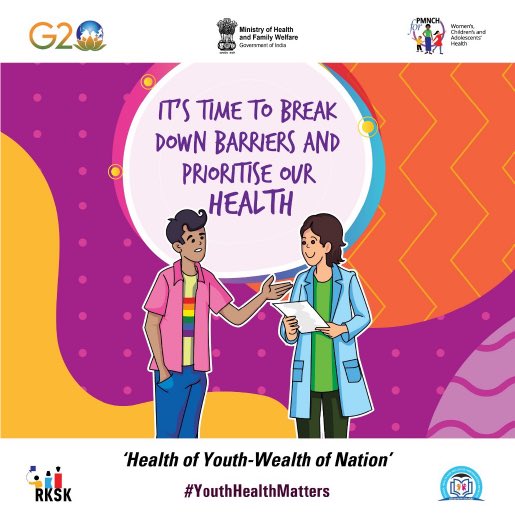 It is high time we prioritize youth health and well-being. Our voices must be heard! #1point8 ! Gearing up for the #G20 @MoHFW - @PMNCH co-branded event, “Health of Youth-Wealth of Nation” on 20 June 2023 @UNFPAIndia @UNICEFindia @BMGFIndia @USAID_India @ZoyaAliRizvi @WHOSEARO