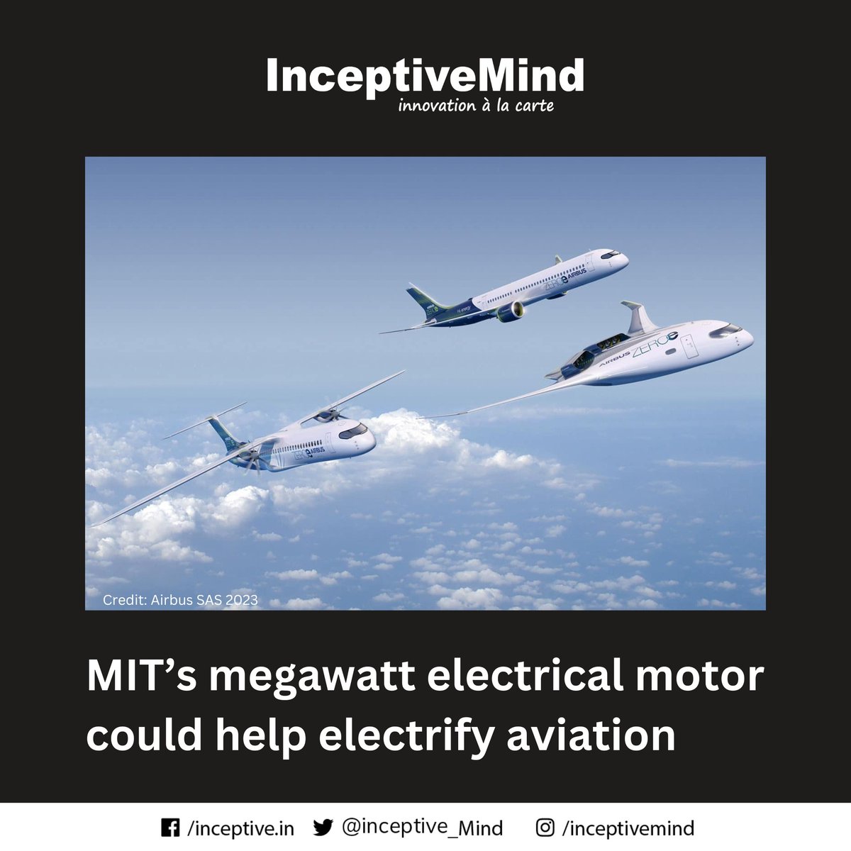 Inceptive_Mind's tweet photo. MIT aero engineers are creating a 1-megawatt motor that could be a key stepping stone toward electrifying larger aircraft.
#aeroengineering #aircraft #innovation #newtechnology #invention #inceptivemind https://t.co/6QNzxjv8bN