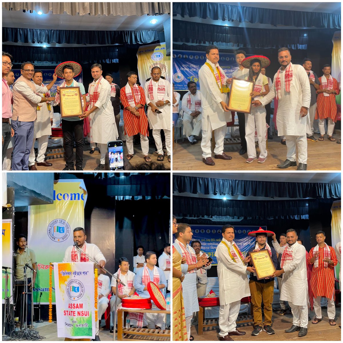 Jakariya_Bulbul's tweet photo. Yesterday attended "Jilikabo Luitore Paar" a felicitation program for the rank holders of HSLC &amp; HS 2023 examination, organised by @nsui_assam in Guwahati.
@anushesh_sharma sir
@_KrishanuBaruah dada https://t.co/dqJPQ8VU1t