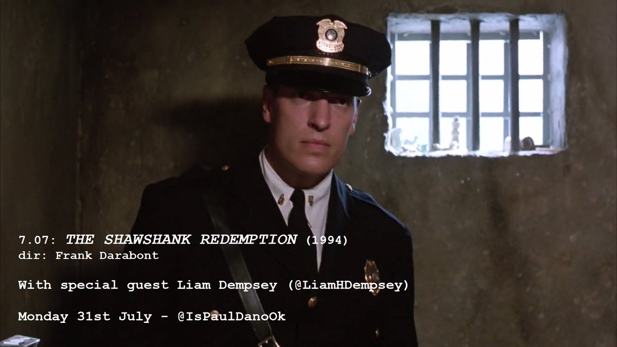 Do we get busy living or get busy dying? Find out in episode seven as Matt's @spocklightpod captain @LiamHDempsey returns to the pod to chat #TheShawshankRedemption (1994)

Breaking out, Monday 31st July