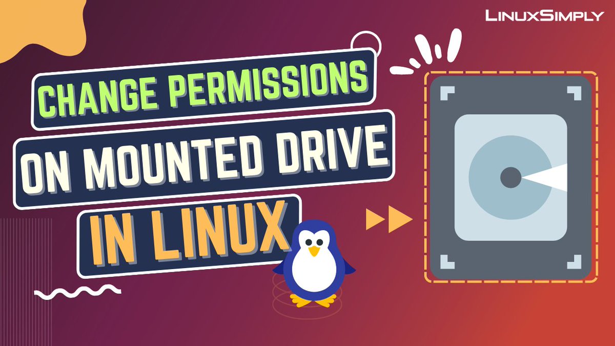 LinuxSimply's tweet image. Master the art of changing permissions on a mounted drive in Linux. Enhance your file security and access control with this comprehensive tutorial.
youtu.be/OfdA4cKufgw
#LinuxTutorial #MountedDrive #FilePermissions #Linux  #Ubuntu  #security #linuxsimply