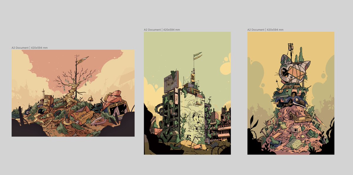 Some of the pieces being showcased on the exhibition in Berlin :)