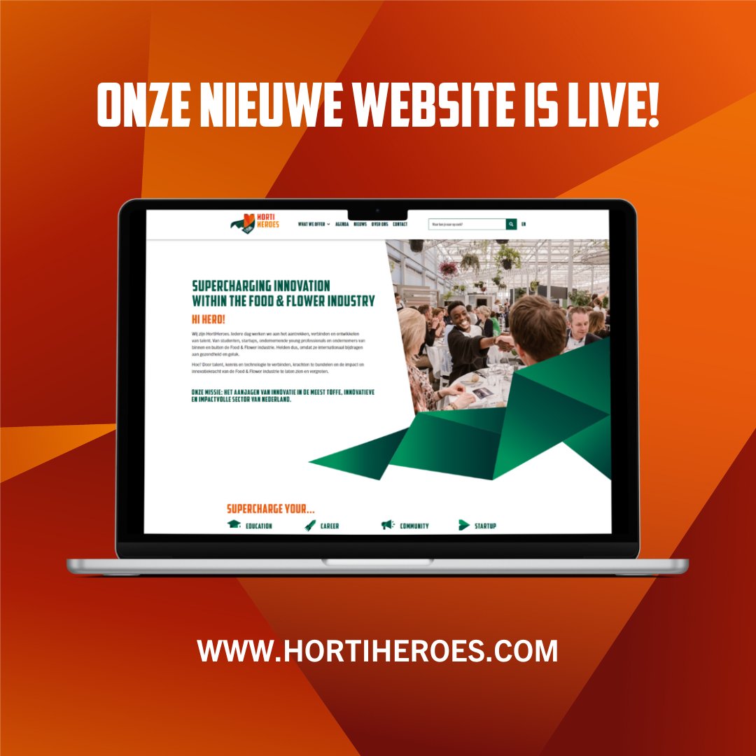 Onze nieuwe website is live!

Hier vind je alles over onze ontwikkelprogramma's, traineeships, events, startups...en meer! 

Check hortiheroes.com en laat je inspireren💪