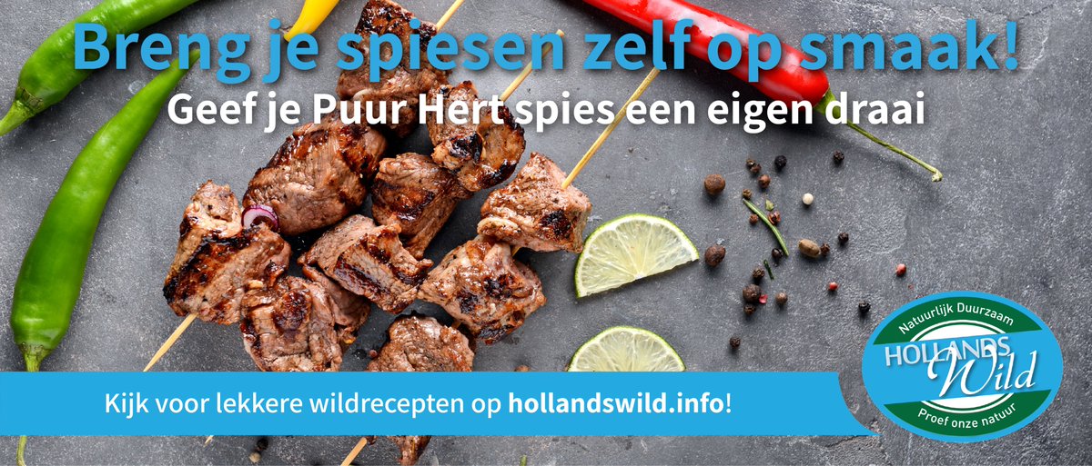 Geef je Puur Hert spies een eigen smaak! Zo kun je extra genieten van een heerlijk stukje Hollandse natuur!
#HollandsWild #vleesuitdenatuur #natuurlijkvlees #gerecht #heerlijk #natuurlijk #duurzaam #wildproducten #nederlandsebodem #natuur #nederlandsenatuur