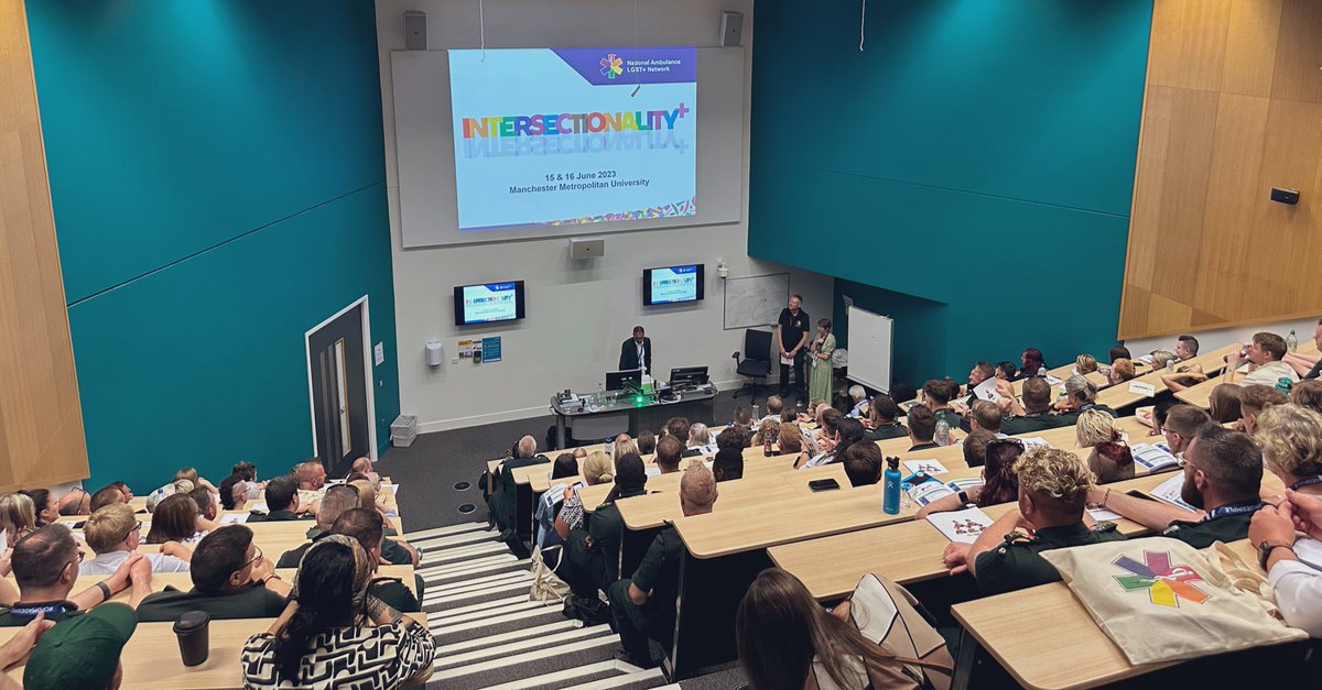 Wow, what a morning… 

Our fantastic delegates from ambulance services across the country are in their seats for a warm welcome and opening speeches from @NWAmbulance and our committee before our first keynote speaker on Intersectionality… 

#NALGBT2023