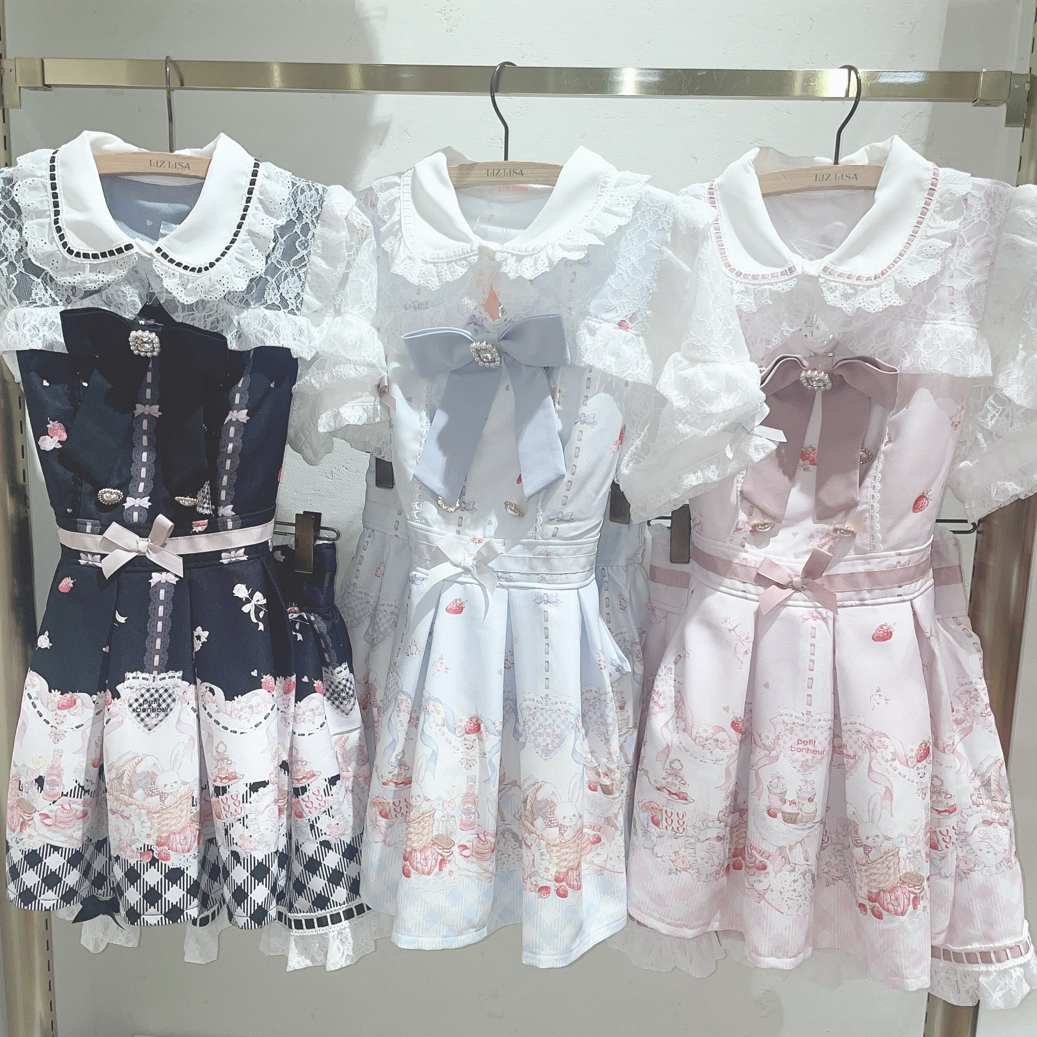 LIZLISA Sugary Treats picnic 柄ワンピース(ワンピース | LIZ LIZLISA Sugary Treats picnic 柄ワンピース(ワンピース | LIZ