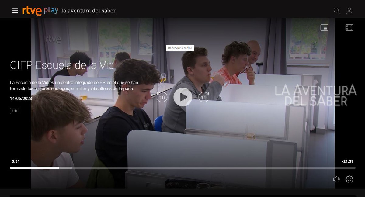 El programa "La aventura del saber" de La 2 nos visitó para realizar un reportaje sobre nuestro centro. 
rtve.es/play/videos/la…