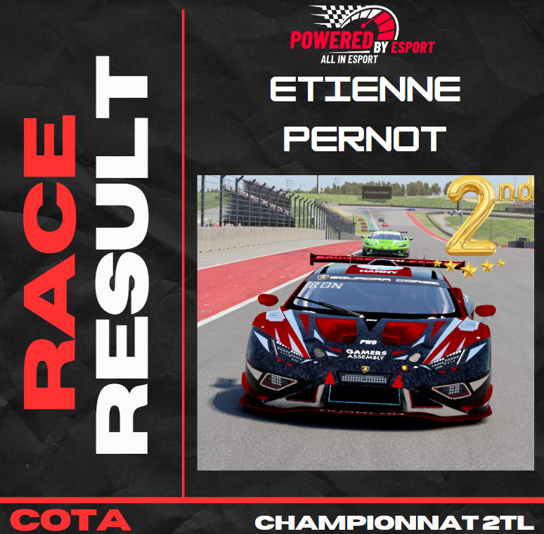 Super résultat pour Etienne Pernot hier soir au championnat 2TL avec un beau podium et une 2ème place!!  #podium