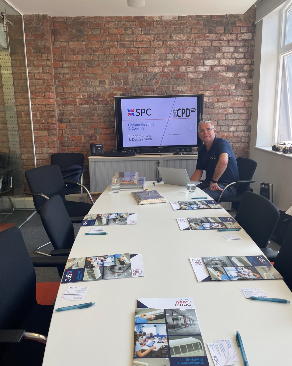 A fantastic afternoon yesterday presenting our Radiant Heating &amp; Cooling CPD in sunny Birmingham for MDG Architects ☀️

💻 spc-hvac.co.uk

#CPD #Architects #Birmingham