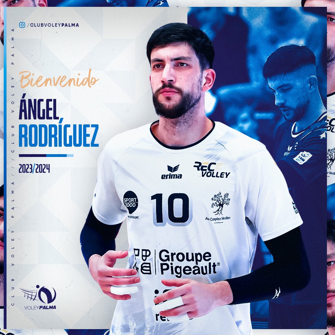 ✍🏽 Ángel Rodríguez, nueva punta de lanza para el ataque del Voley Palma. 

➠ Opuesto.

➠ 198 centímetros.

🎙️ "La trayectoria que tiene este club es envidiable en España"

🔗 clubvoleypalma.com/post/%C3%A1nge…

🏐 #BienvenidoÁngel 
💙 #VoleyPalma