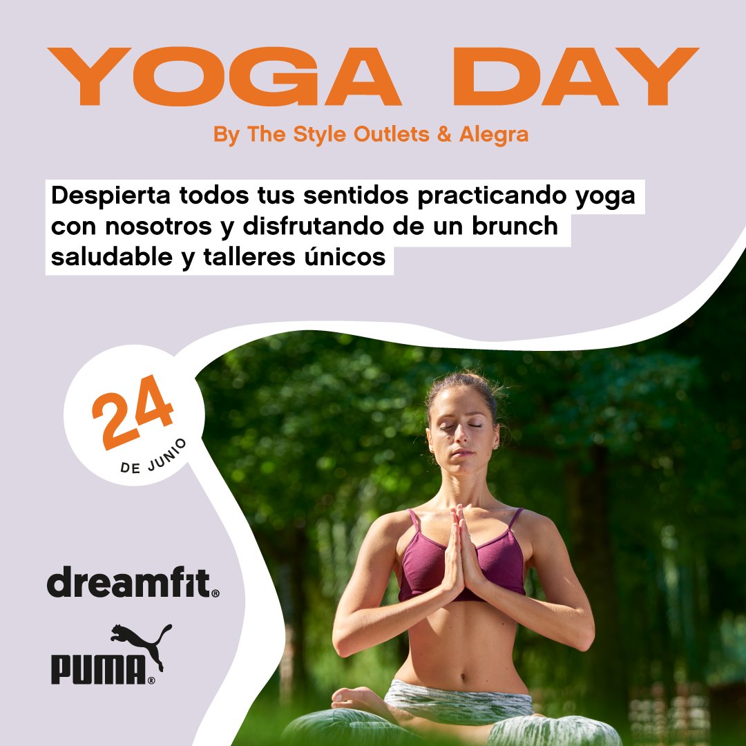 ¿Preparados para conectar cuerpo y mente en nuestro Yoga Day? 🧘‍♀️  

Te invitamos a participar el próximo 24 de junio en una clase de yoga muy especial. Talleres, regalos, sorteos y un rico brunch saludable! 😍  

Apúntate aquí: bit.ly/3qOyDyU 
#ParqueAlegra