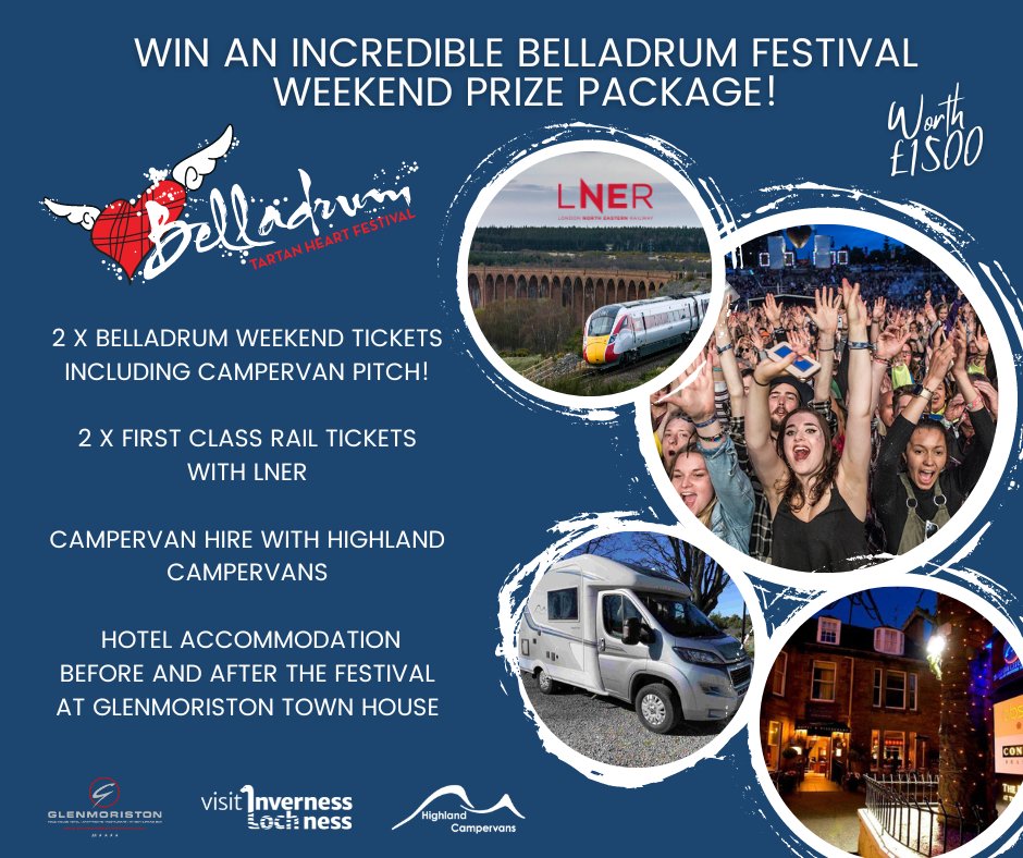 There's still time to enter our ultimate #Bella2023 weekend giveaway 🎁 🙌

We've teamed up with <a href="/visitiln/">Visit Inverness Loch Ness</a>, <a href="/LNER/">London North Eastern Railway</a>, <a href="/HighlandCampers/">Highland Campervans</a> &amp; @Glenmoriston to give one lucky winner the VIP Belladrum experience! 🤩

ENTER NOW: visitinvernesslochness.com/competitions
#Belladrum #Inverness