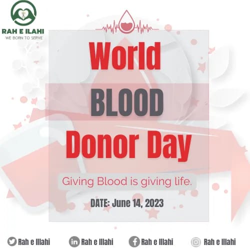 Spreading love drop by drop. Happy World Blood Donors Day! 🩸🩸
#DonateBlood #saveslife  #worldblooddonorsday #ngo #helpothers #chairty #nonprofits #volunteer #support #organization #global #humanity #sadqa #raheilahi #helpinghands #helpuscollectdonation #donatetoday #spreadsmile