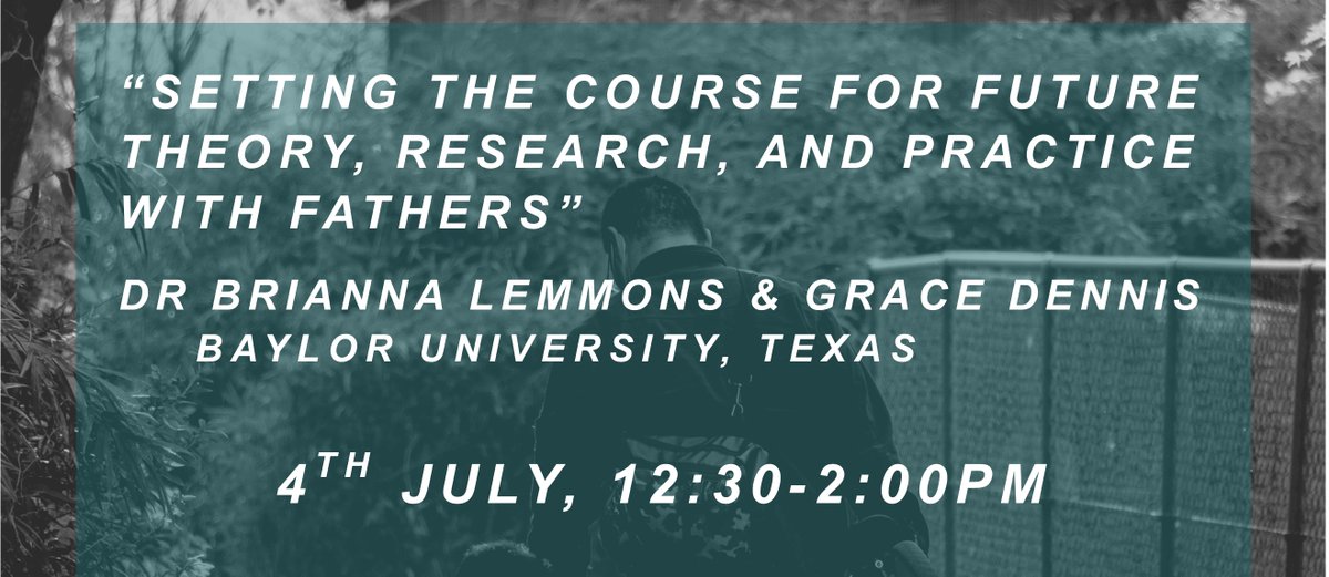 Book now: CIFFR: Dr Brianna Lemmons and Grace Dennis on African American Fatherhood ow.ly/mifq50OOZuo