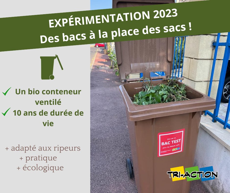 Les 1ères levées des bacs test végétaux ont eu lieu! 
Durant la saison de collecte des déchets verts, des foyers du territoire vont expérimenter cette solution avantageuse :
Les retours des foyers testeurs permettront d'envisager une généralisation du dispositif en 2024.