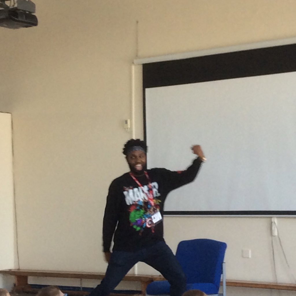 K.S.1 loved listening to Karl Nova share his stories and poetry!