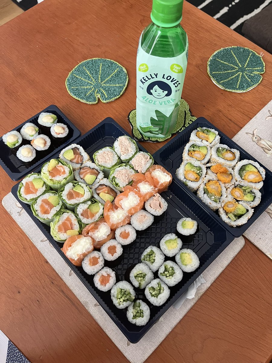 Very happy this morning, <a href="/_sushidaily/">Sushi Daily</a> 🍣🍣🍣