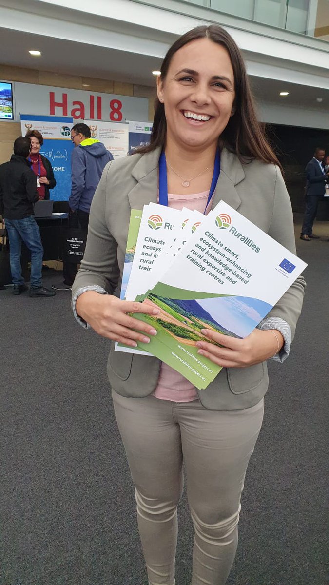Our team in #CapeTown at the #AuEu #InnovationFestival promoting @Ruralities52 #HorizonEurope project fostering #climate smart ecosystem enhancing and knowledge based rural expertise and training centres in #Europe and #Africa
@praectice #farm2fork @PEDALconsulting
