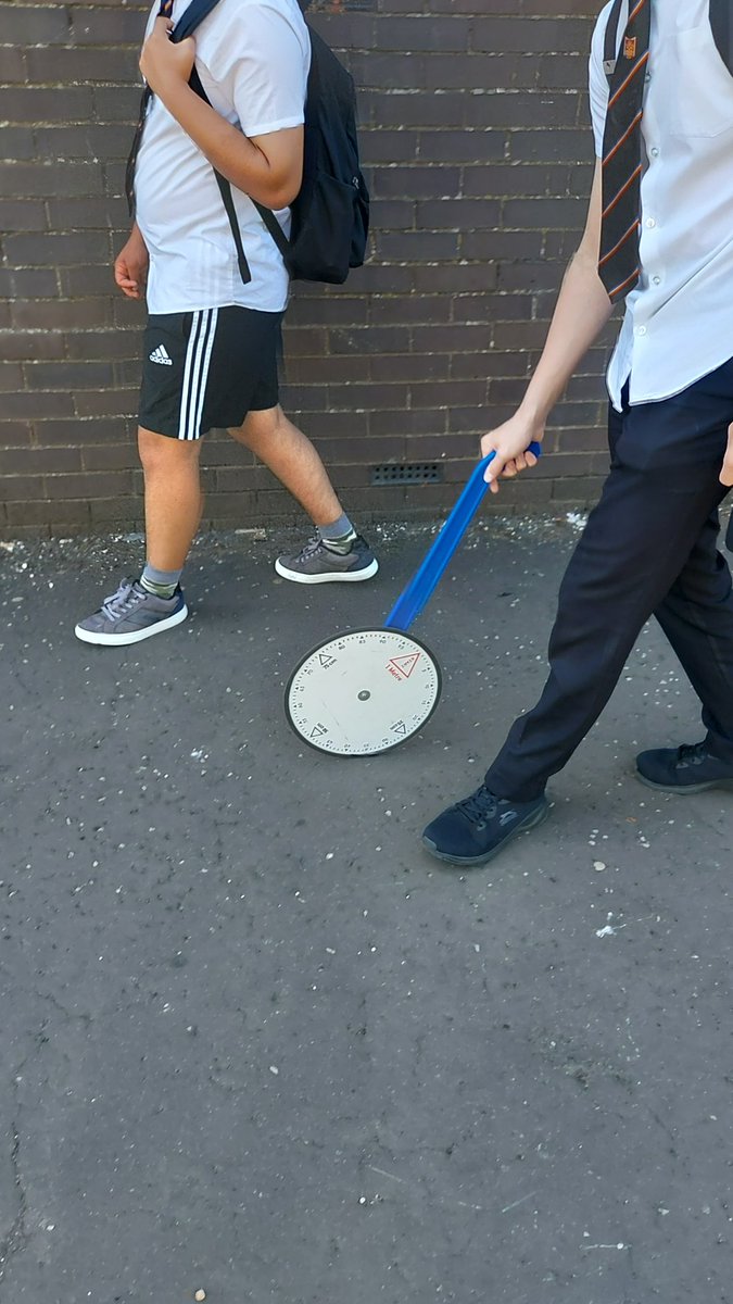 Taking advantage of this glorious weather, calculating the perimeter of the school building to cost new gutters for the roof! <a href="/IrvineRoyalAcad/">Irvine Royal Academy</a> <a href="/NAC_PLA/">NAC Learning Academy</a> @NAC_numeracy