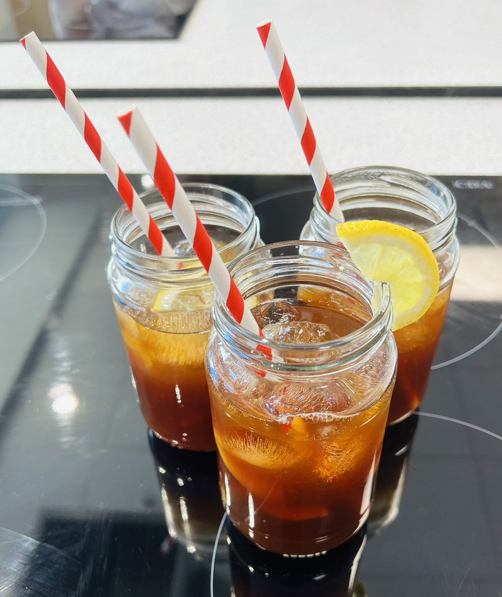 Some delicious lemon iced tea made by our new fabulous Barista class. Just what everyone needed on such a glorious day! @LossieHigh @DYWMoray @EducationMoray