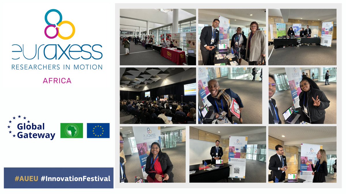 #EURAXESSAfrica is honoured to be taking part in the 1st ever  #AUEU #InnovationFestival 🔥🤩

#EUAfrica #AfricaEU #EUFestival #InnovationAgenda #PositiveAgenda #MakingItHappen #EURAXESS