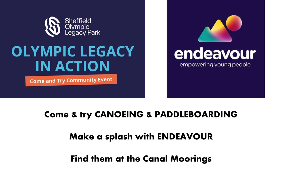 Thank you @EndeavourSheff for supporting the #OlympicLegacyInAction #community event on Saturday 17 June 🛶 movemoresheffield.com/olympiclegacyi…