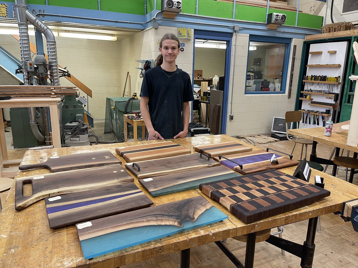 ISTEM_HDSB's tweet photo. We want to profile an @ISTEM_HDSB student who is putting his entrepreneurship skills to work. Adam has started his own woodworking business with the guidance of Aldershot Tech! https://t.co/eMCFEXtXRZ