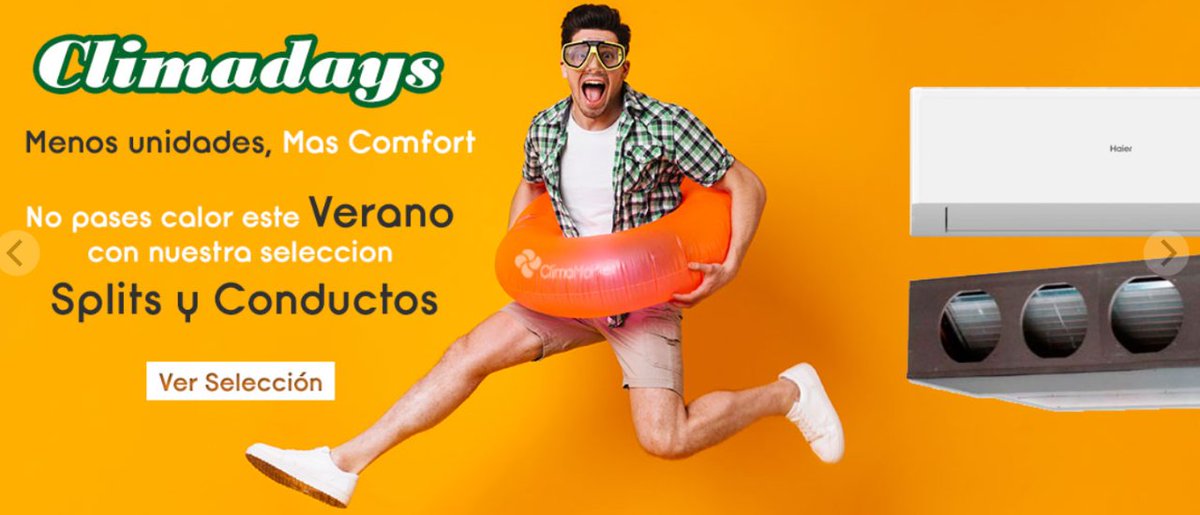 clima_market's tweet photo. Qué calor! 🥵
Tranquilo! Lo tenemos todo controlado!
Echa un ojo 👀 a nuestros #Climadays ... la mejor selección para refrescarte este verano!
Solo este mes, no te lo pierdas!
👉https://t.co/qYn242Bbdb
#ClimaMarket #AireAcondicionado #EnfriaTuHogar #calorsofocante https://t.co/emre6P0IPN