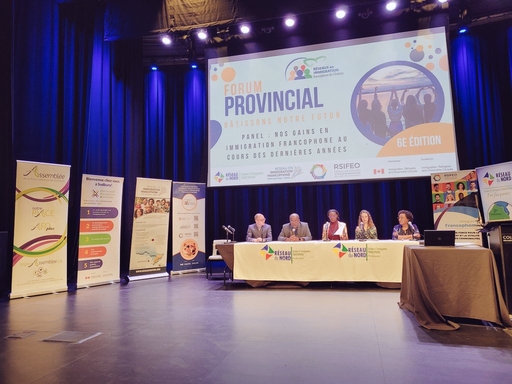 rsifeo's tweet photo. Première plénière du Forum provincial des RIFO au @collegeboreal pour parler des gain en immigration francophone au cours des dernières années 📈📆 #forumrifo2023 #immfr https://t.co/sHwEJxlb3G