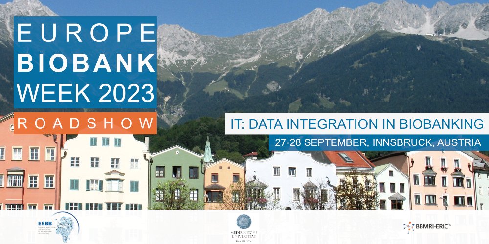 📣 Exciting News! The BBMRI/ESBB Europe Biobank Week Roadshow is making a grand return in 2023, and our first stop is all about IT: Data Integration in Biobanking. 🌐💻

Save the dates: 27-28 September at the prestigious Medical University of Innsbruck. 🗓️

Stay tuned!