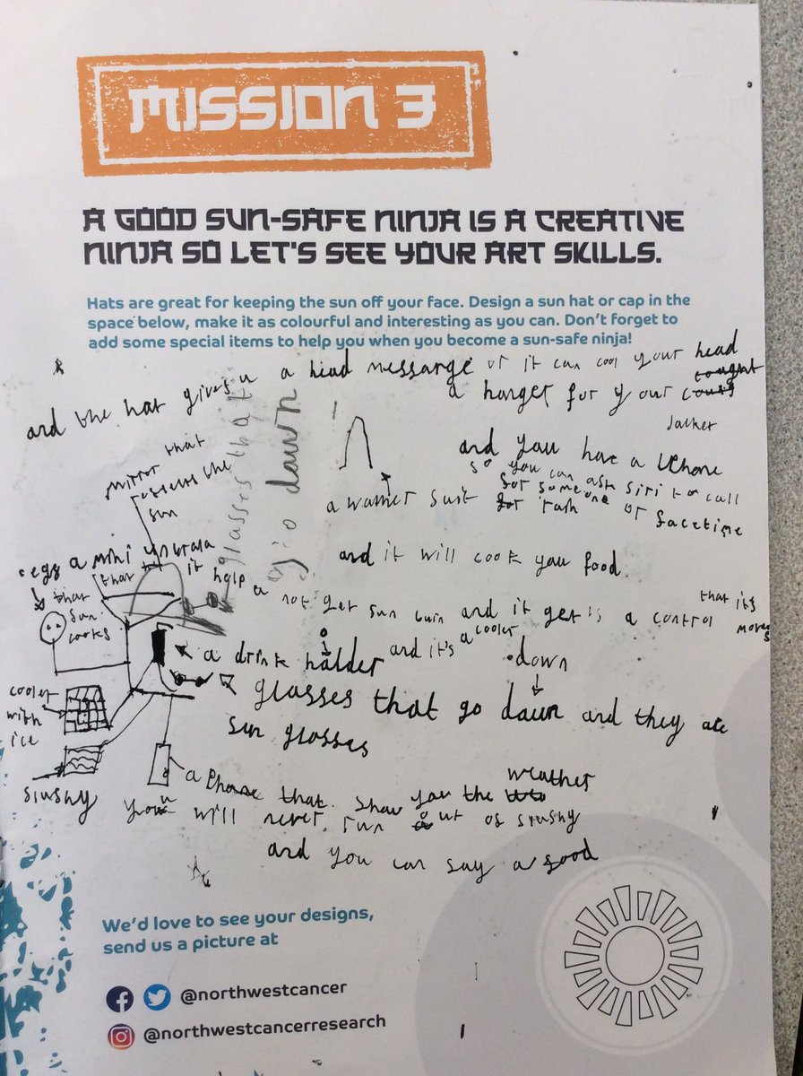 KingsleyLpool's tweet photo. @NorthWestCancer #Class6P loved designing sun hats https://t.co/qioW6KM2Fj