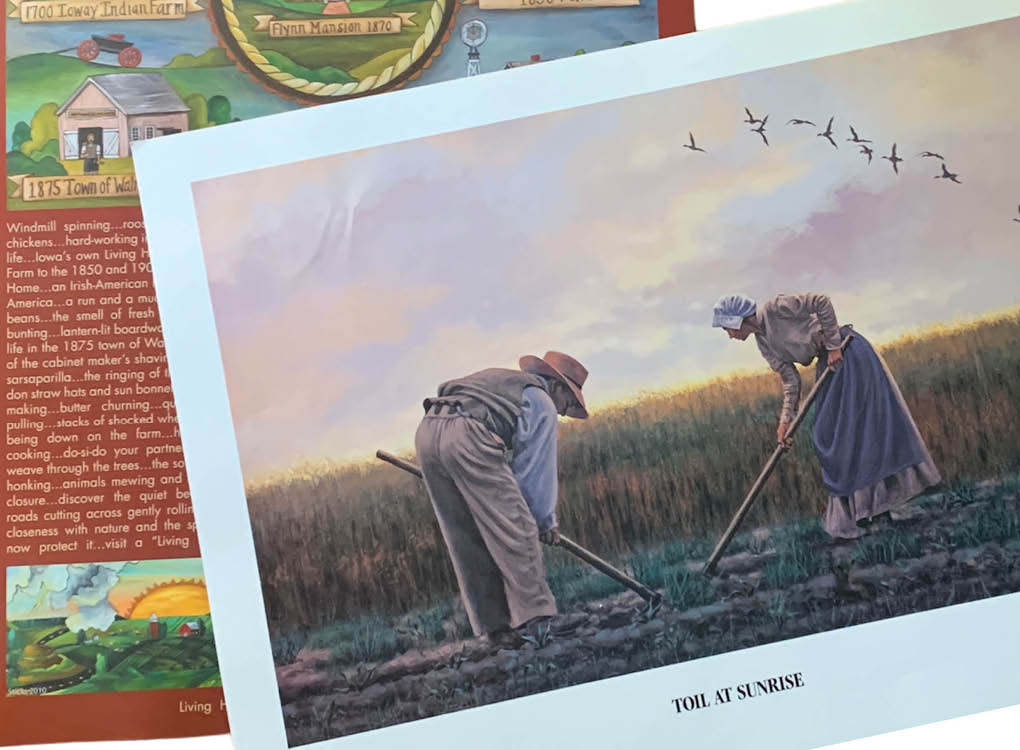 LHFarms's tweet photo. #IowaMuseumWeek continues, and today we’re giving every guest a free frameable 24x18 poster. You choose the design (while supplies last). https://t.co/wPQl9W9GPR