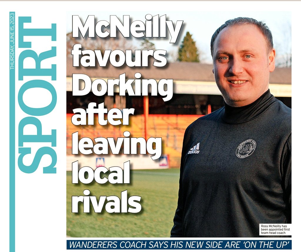Dorking Wanderers FC (@dorkingwdrs) on Twitter photo WANDERERS IN THE NEWS 📰
Pick up a copy of today's <a href="/newsmolevalley/">Mole Valley News</a> for all the latest Wanderers news including a feature with new First Team Coach, Ross McNeilly 🤝 WANDERERS IN THE NEWS 📰
Pick up a copy of today's <a href="/newsmolevalley/">Mole Valley News</a> for all the latest Wanderers news including a feature with new First Team Coach, Ross McNeilly 🤝
