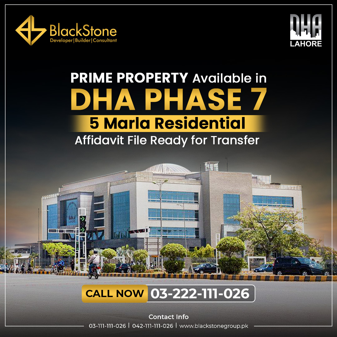 New Property Alert! 🌟

Find your dream property in Phase 7 DHA, offering a 5-Marla Residential affidavit ready for transfer file.

Reach out to us today!
📞 03-222-111-026

Visit our office
📍 11-DD, CCA, PHASE 4, DHA, Lahore.

#Phase7DHA #ResidentialPlot #DreamProperty