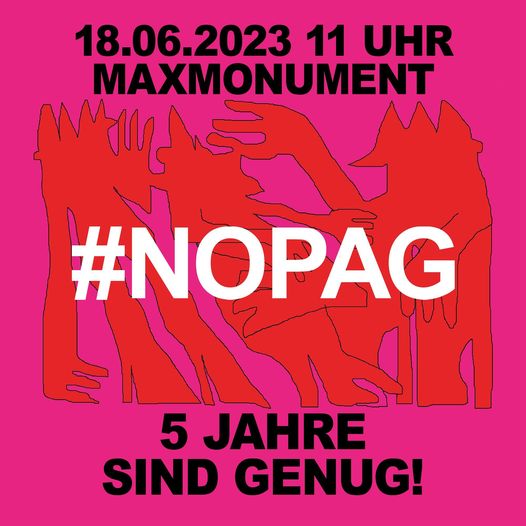 Wer kommt mit am Sonntag zur Demo gegen das #PAG? Lasst uns aus Rosenheim gemeinsam mit dem Zug anreisen. #noPAG