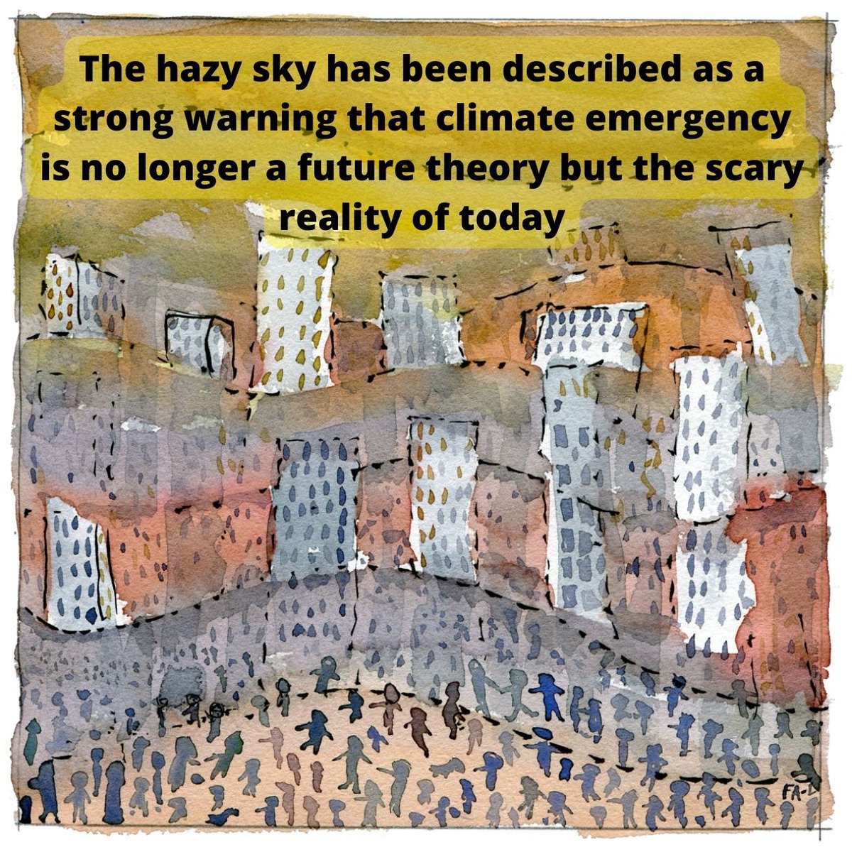 Canada wildfires:
a strong warning that climate emergency is no longer a possible future scenario, but the scary reality of today we need to act on fast, and on a global scale
#wildfirescanada #ClimateEmergency #canada #drawnjournalism #globalwarming #Incendie