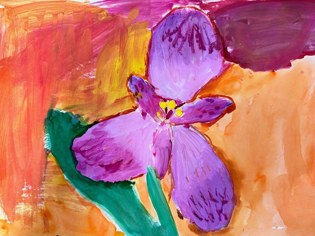 arteescuelakey's tweet photo. Observational drawings and paintings of fresh flowers in second-fourth grades @APSArts @EscuelaKeyAPS https://t.co/2tWXK8dVwS