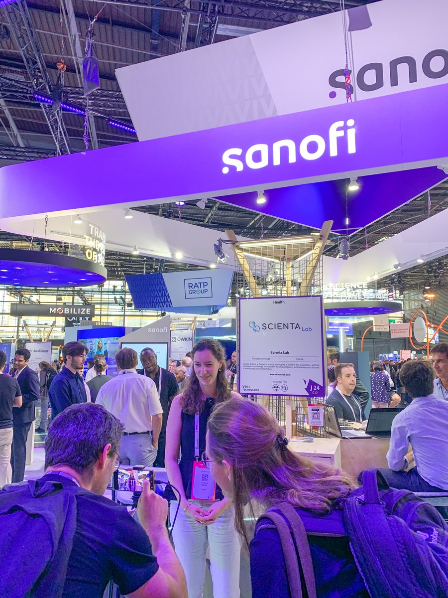 Excited to be at @vivatech at the @Sanofi corner! 
Don't hesitate to come and meet the team️⚡️

#VivaTech  #VivaTech2023  #Scientalab #AI
