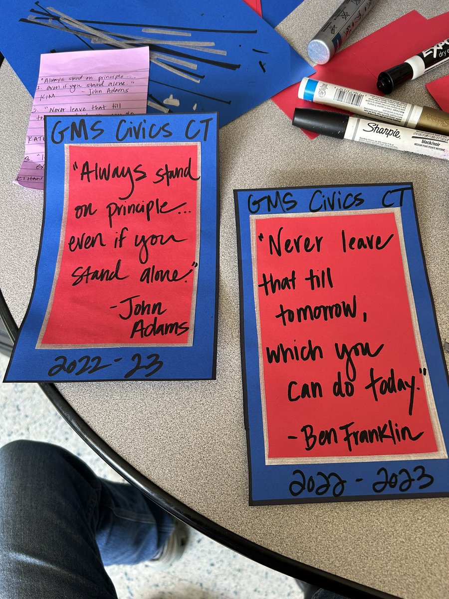 MsHSabol's tweet photo. Had so much fun celebrating a year well-planned with the best CT around! We finished off with a potluck and Civics End of the Year Awards. Thankful for a team as supportive &amp; dedicated to kids as this one. Onto next year! @GlasgowMS #GMSCivics https://t.co/AFp9VN1nAl