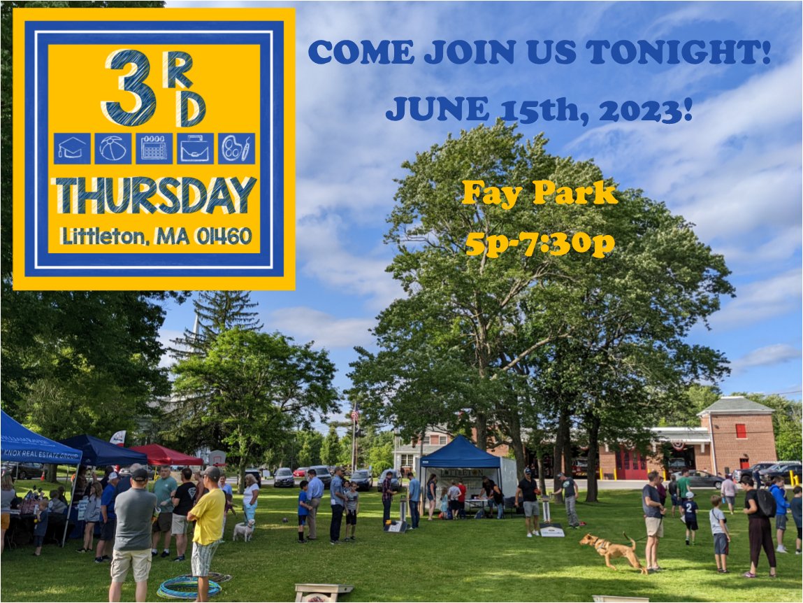 Come join us tonight for June 3rd Thursday!  For more information or to register as a vendor click here:  conta.cc/3qNqUBl