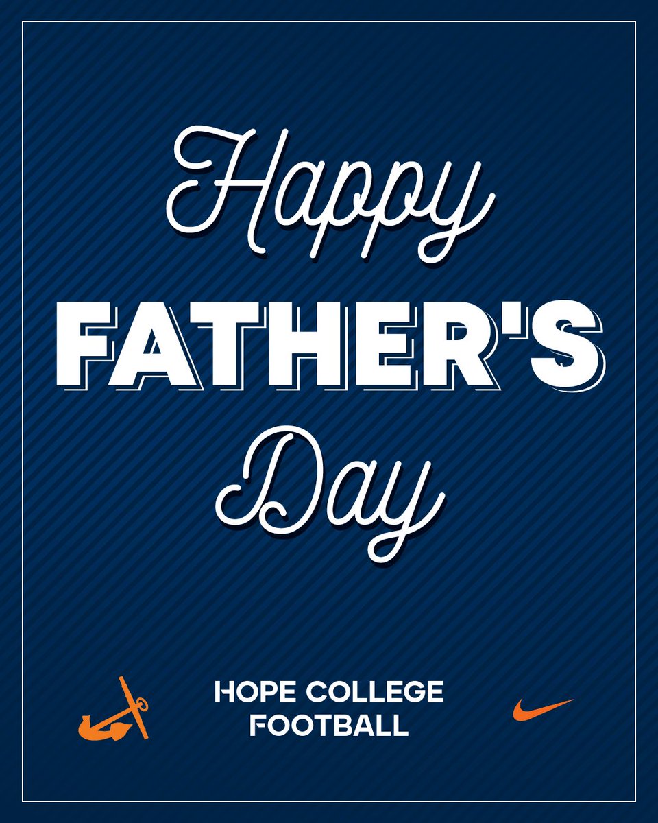 Happy Father's Day from Hope College Football!
